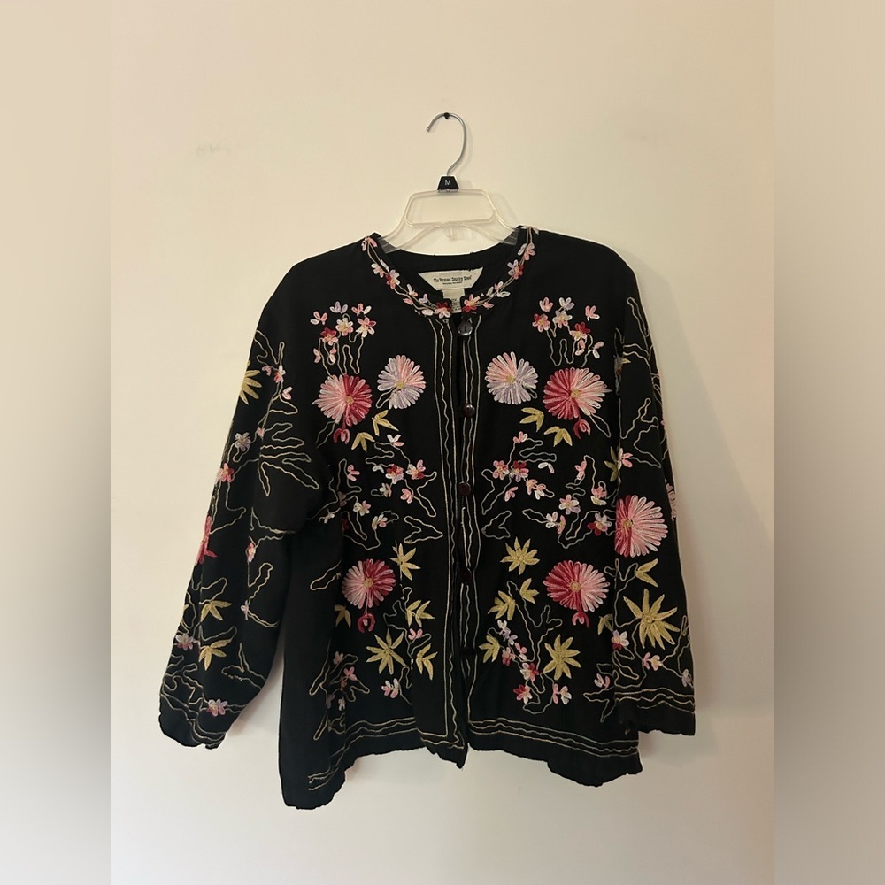The Vermont Country Store Embroidery Quilted Jacket, size 2x